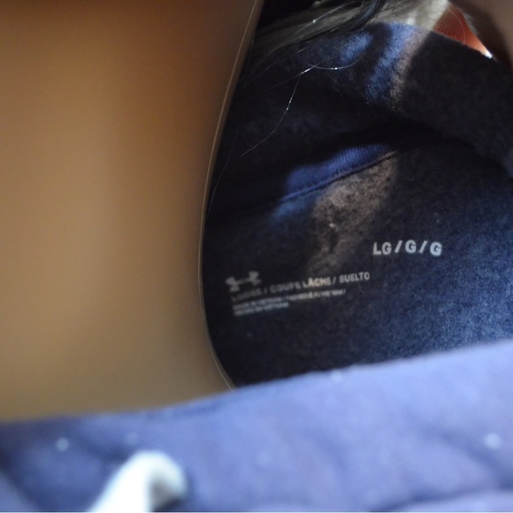 Under Armour Pullover Hoodie Blue/Purple Women’s Large - Picture 5 of 6